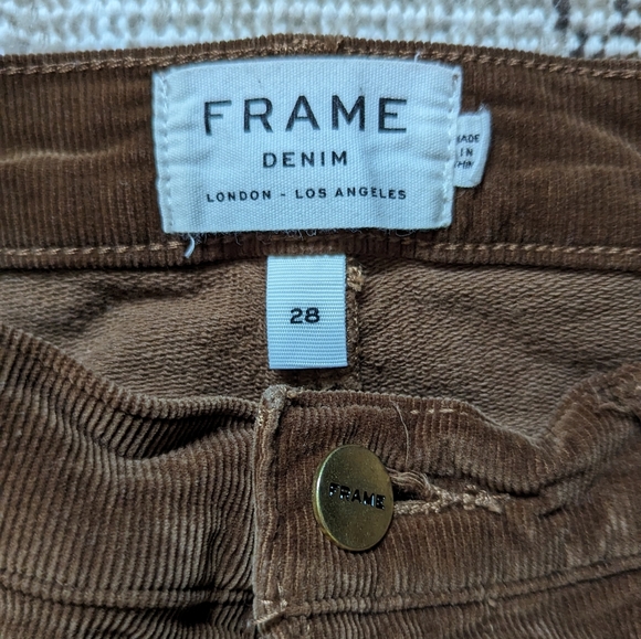 Frame Denim corduroy pants in tan size 6 - Picture 3 of 7